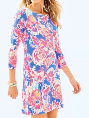 Lilly Pulitzer Bennet Blue Bay Dreamin Noelle Dress NWT